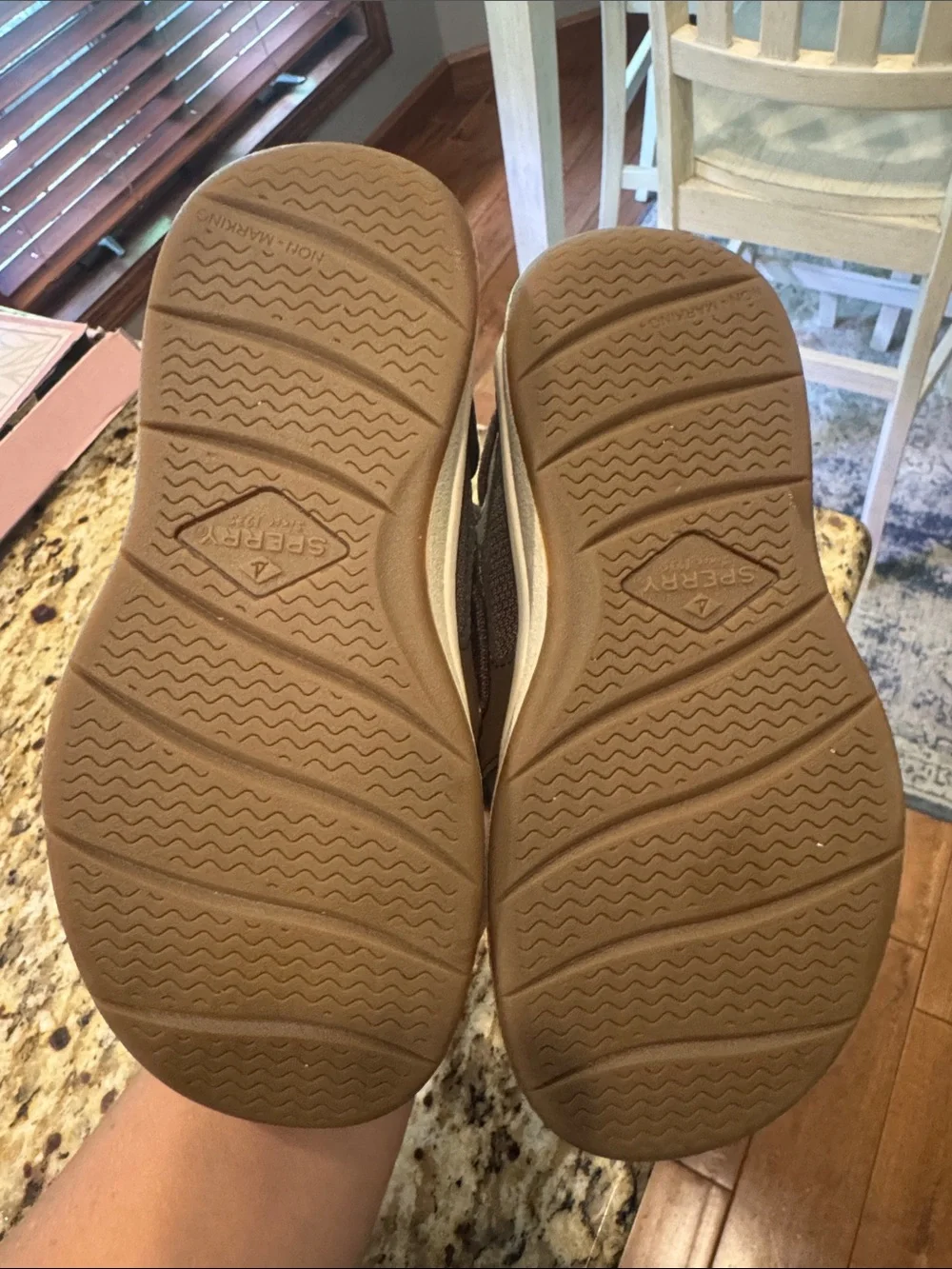 Sperry Brown Boat Shoe Soles with Tan Outsole